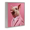 Stupell Industries Pink Pig Fashion Black Framed Giclee Art - 3 of 4