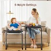HUANUO Adjustable TV Tray Table (2 Pack) - Folding table for bed & sofa with 6 height settings and 3 tilt angles - 3 of 4