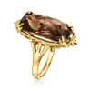 Ross-Simons 13.00 Carat Smoky Quartz Ring in 18kt Gold Over Sterling - 3 of 4