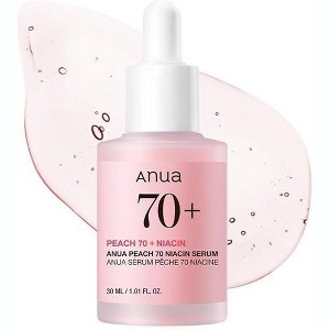 Anua Peach 70 + Niacin Serum (1.01 oz) Reveal Your Peachy Glow | Face Skin Appears Smoother & More Supple - 1 of 4