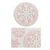 Medallion Pattern Tufted Cotton Indoor Bath Rug, Boho Style Multi-Shape Bath Rug for Year Round Use - 2 of 4