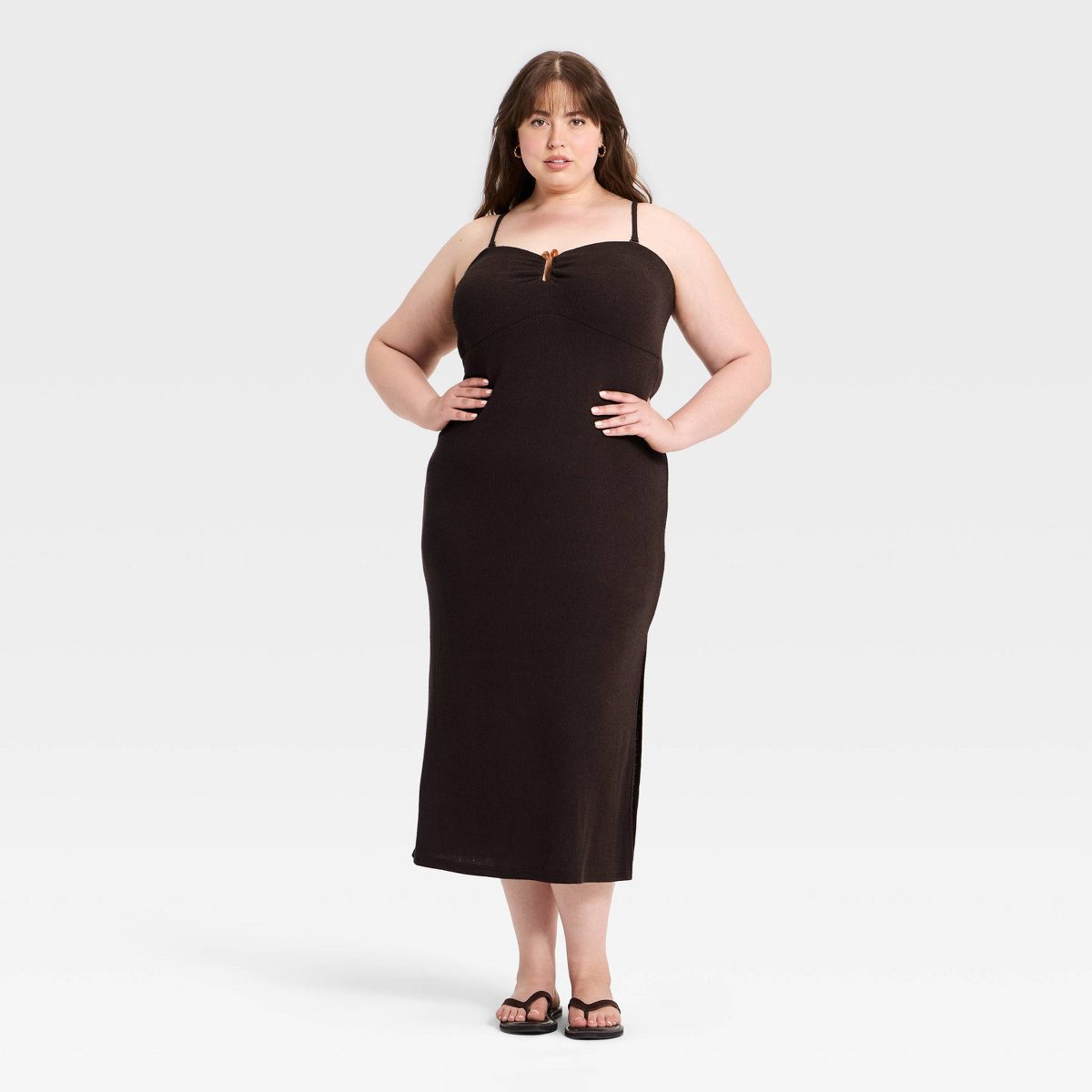 Women's Textured Knit Maxi Dress - A New Day™ - thumbnail 2