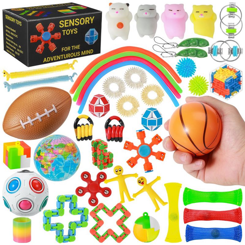 Whizmax42 Pcs Fidget Toys Set Stress Relief Fidget Hand Toys Fidget Toys Mini Bulk Sensory Toys, 2 of 6