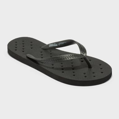 XS Dorm Shower Flip Flops Black - Room Essentials™