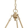 Stiffel Warm Antique Gold Wagon Wheel Chandelier 35" Wide Farmhouse Rustic 9-Light Fixture for Dining Room Living House Foyer Kitchen Island Entryway - 4 of 4