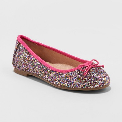 Girls' Lesley Glitter Ballet Flat - Cat & Jack15 main image 0