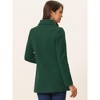 Allegra K Women's Long Sleeves Double Breasted Button Winter Outerwear Pea Coat - 4 of 4
