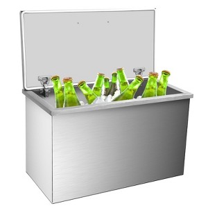 Garvee Drop In Ice Chest, Drop In Cooler, Stainless Steel Ice Chest with Hinged Cover, Wine Coller for Home and Commercial - 1 of 4
