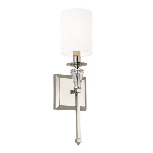 Capital Lighting Laurent 1 - Light Wall Light in  Polished Nickel - 1 of 4