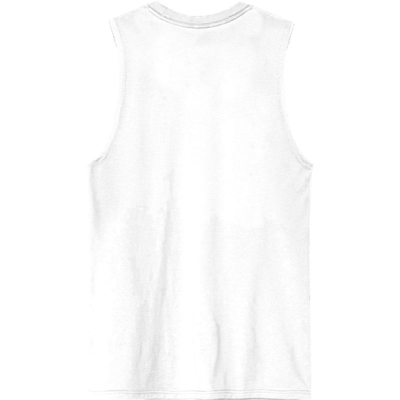 Led Zeppelin Band Members In Colored Filters Crew Neck Sleeveless White Men's Tank Top, 3 of 4