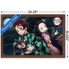 Trends International Demon Slayer - Tanjiro & Nezuko Night Framed Wall Poster Prints - 3 of 4