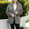 Anna-Kaci Women's Fluffy Fleece Teddy Faux Fur Coat Jacket with Hoodie for Everyday Wear - 4 of 4