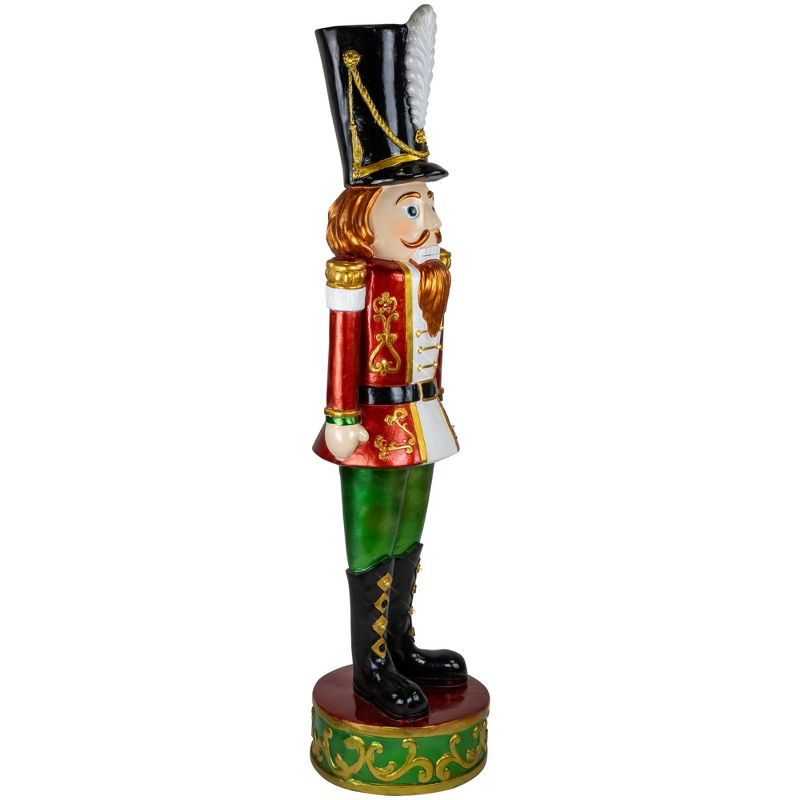 Northlight Commercial Christmas Nutcracker Soldier with Decorative Base - 5.25' - Red and Green, 3 of 7