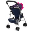 Doll Buggy Stroller W/ Sun Canopy, Blue, Pink Hearts, Unicorn - 2 of 4