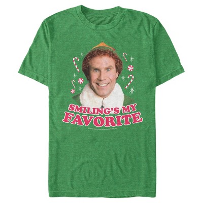 Men's Elf Buddy I Like to Smile Red T-Shirt