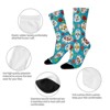 Skull Pattern Women Printed Crew Socks Funny Funky Socks Soft Polyester Novelty Gifts for Artists Men - 4 of 4