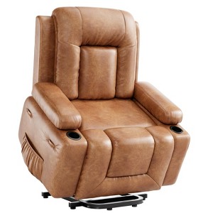 Lift Recliner Chair, Faux Leather Recliner Chair Sofa with Massage and Heat for People Limited Mobility, Remote Control Electric Stand Assist - 1 of 4