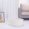 REGALWOVEN Handcrafted Odorless Cotton Rope Decorative Woven Storage Basket with Handle - 4 of 4