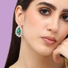 SOHI Women's Silver Teardrop Stud Earrings - 3 of 3