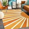 Lahome Cevin Machine Washable Abstract Botanical Area Ru- Soft Low-Pile Carpet for Living Room, Bedroom, or Entryway - 2 of 4