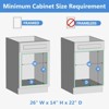 LOVMOR 2 Tier Individual Pull Out Cabinet Organizer, Slide Out Wood Shelves Organizers, Pull Out Drawers Organization and Storage for Kitchen Cabinet - 4 of 4