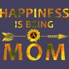 Women's Design By Humans Happiness is Being a Mom Sunflower Arrow By shirtpublic Racerback Tank Top - 2 of 2