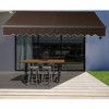 ALEKO 12 x 10 feet Motorized Black Frame Retractable Home Patio Canopy Awning 12'x10' - 2 of 4