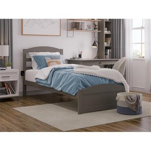 AFI Furnishings Warren Platform Bed TXL with Footboard AG - 1 of 4