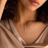 Women's Charm Cluster Choker Necklace - Clover, Heart, Pearl, Butterfly & Star Flower 14K Gold Plated, Cubic Zirconia, Adjustable Trendy Gift - 3 of 4