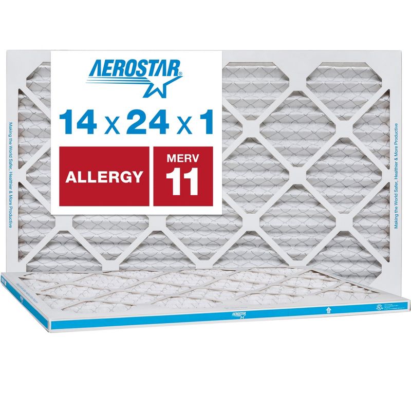 Aerostar AC Furnace Air Filter - Allergy - MERV 11 - Box of 2, 1 of 2