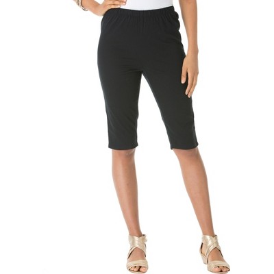 Roaman's Women's Plus Size Comfort Stretch Bermuda Jean Short