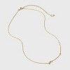 14K Gold Dipped Cubic Zirconia Initial Necklace - A New Day™ - 3 of 4