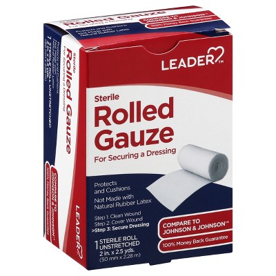 Leader Sterile Unstretched Rolled 8 in x 2.5 yds 1 ea