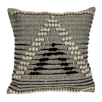Parkland Collection,Janice Bohemian Beige Pillow Cover With Poly Insert