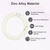 Unique Bargains Metal Spring O Rings 5/8 Inch Zinc Alloy Durable Multipurpose Lightweight Buckle - 2 of 4