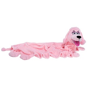Happy Nappers Cuddleuppets: Poodle - Pink - 2-In-1: Plush Puppet & Blanket - 1 of 4