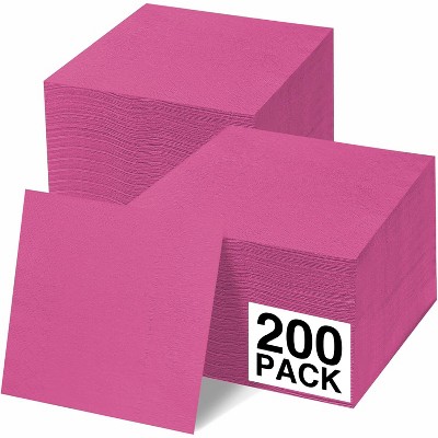 SparkSettings Beverage Napkins, 5” x 5” 2 Ply Paper Napkins, Pack of 200