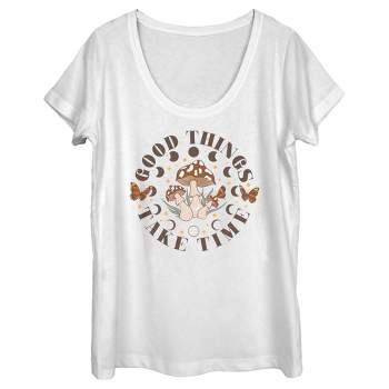 Women's Lost Gods Good Things Take Time Scoop Neck