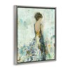 Stupell Industries Abstract Woman Floral Dress Floating Frame Canvas Art - 2 of 4