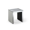 Passion Furniture Decor 19.7 in. Silver Rectangle Glass Top Nesting End Table (3 Pieces) - 3 of 4