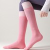 Anna-Kaci 2-Pair Knee High Grip Bottom Socks with Ribbed Knit Design and Cushioned Comfort for Yoga, Pilates, and Dance - 2 of 4