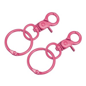 Unique Bargains DIY Craft Key Organization Lobster Claw Lanyard Swivel Clasps 2 Pcs - 1 of 4