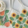 John Bead Sunflower Tote Bag Floral Crochet DIY Kit for Beginners - 2 of 4