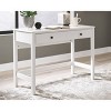 Othello Home Office Small Desk White - Signature Design by Ashley: Parsons-Style, Single Drawer Storage - 2 of 4