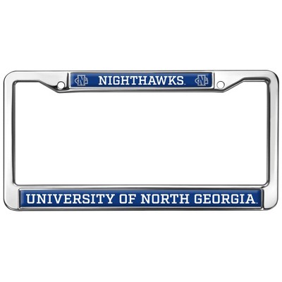 University of North Georgia Mascot Full Size Standard License Plate Metal Frame