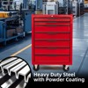 Gulches 7-Drawer Rolling Tool Chest, 24.2" Metal Cabinet with Lock, 700Lbs Capacity, Ball-Bearing Slides, Cold Rolled Steel, Casters - 4 of 4