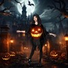 InCharacter Costumes Jack-O-Lantern Adult Cape Costume - 2 of 4