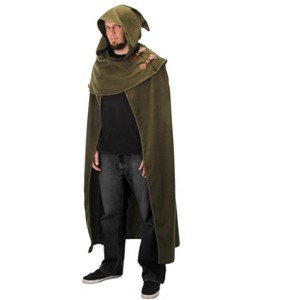 HalloweenCostumes.com   Elven Cloak for Adults, Green - 1 of 4
