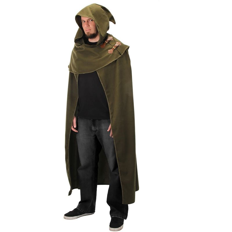 HalloweenCostumes.com   Elven Cloak for Adults, Green, 1 of 8