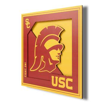 NCAA USC Trojans 3D Logo Series Wall Art - 12"x12"